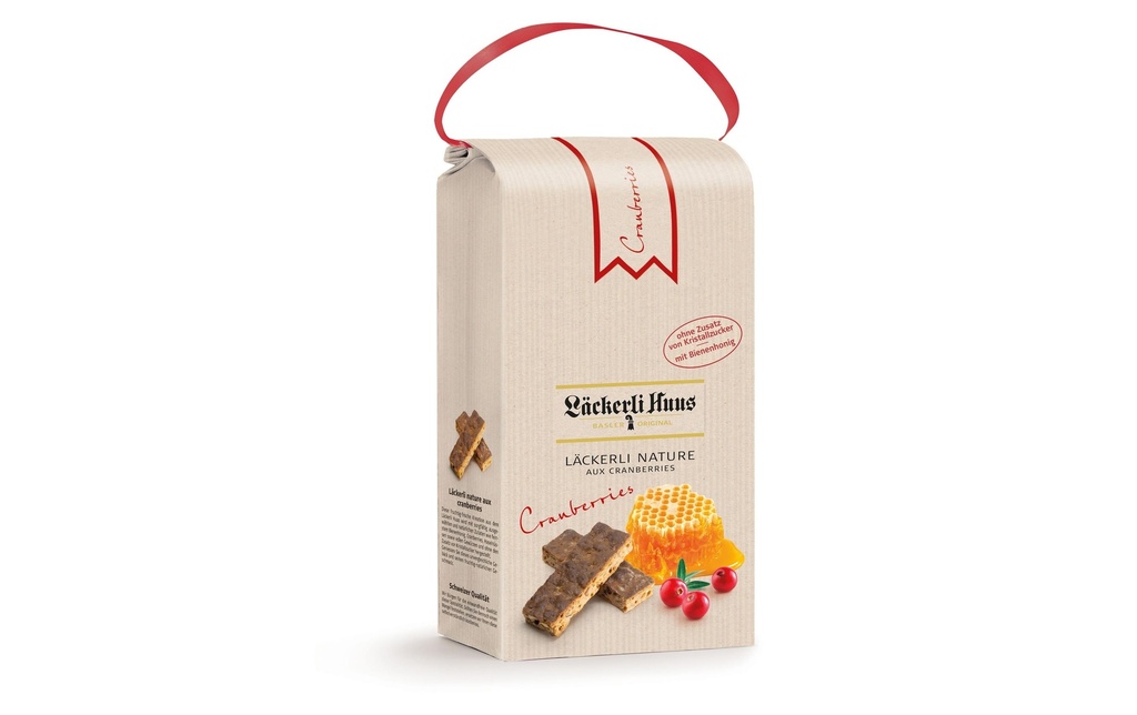 Läckerli Huus Petits gâteaux Nature aux cranberries 270 g