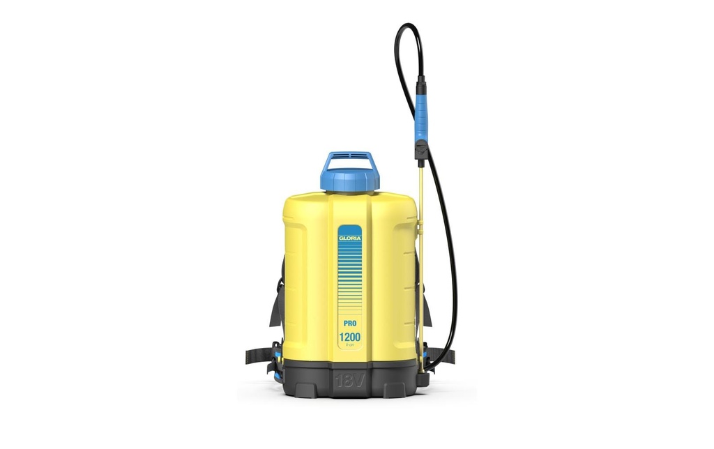 Gloria Pulvérisateur dorsal à batterie Pro 1200 Li-On, 12 l, Solo