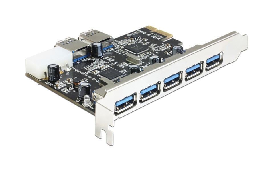 Delock Carte PCI Express 89355 USB 3.0 - 5x externe   2x interne