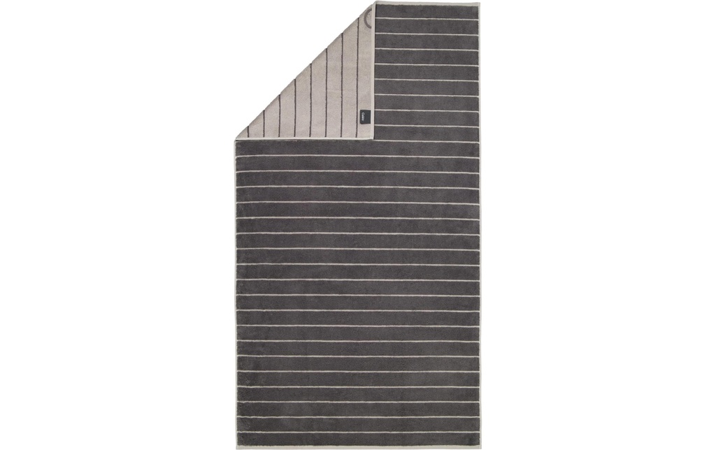 Cawö Serviette de douche Balance Doubleface 80 x 150 cm, Anthracite
