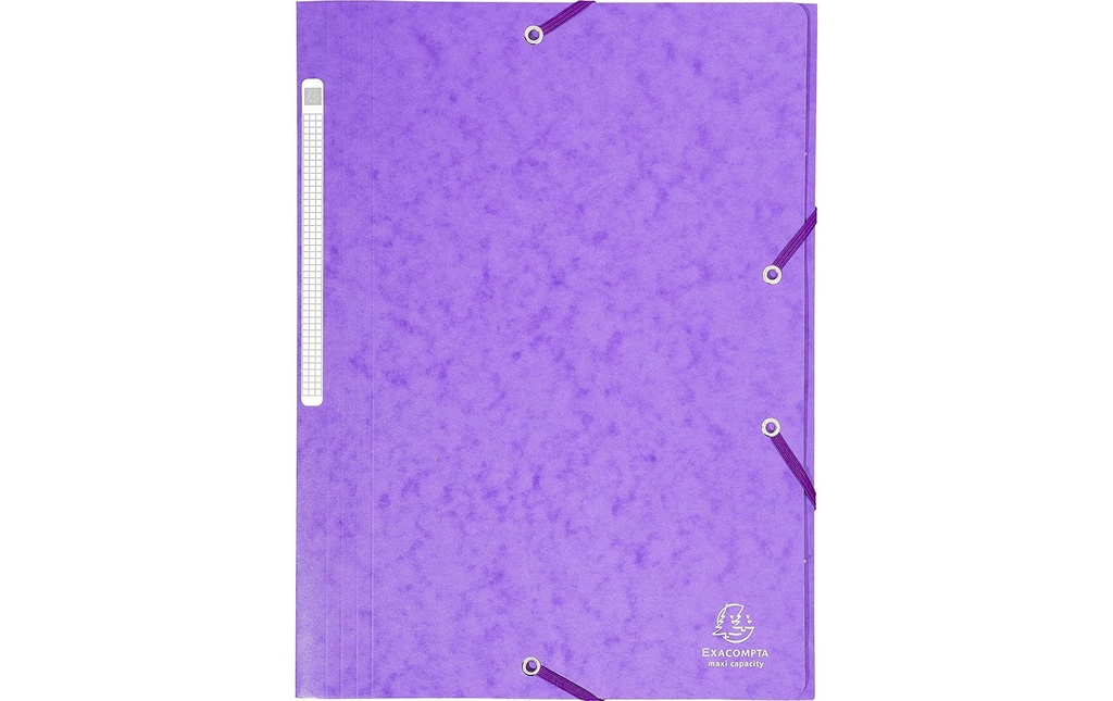 Exacompta Portfolio à ruban élastique Maxi A4 Violet