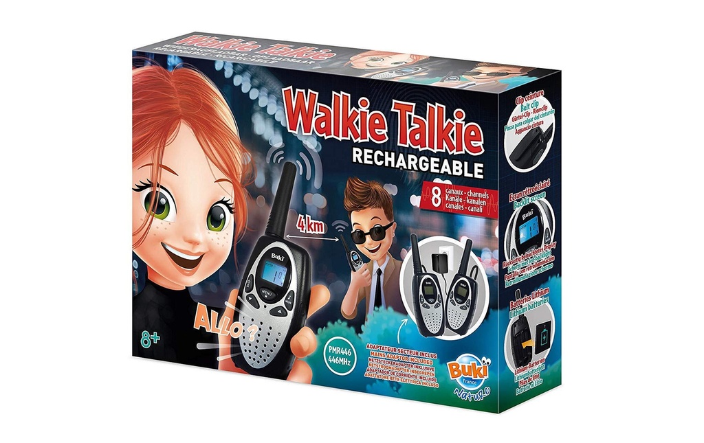 Buki Services de secours Walkie Talkie rechargeable