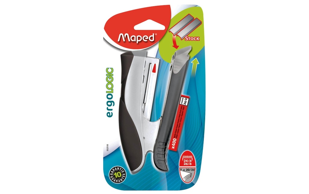 maped Agrafeuse Ergologic 20 Page(s), Gris