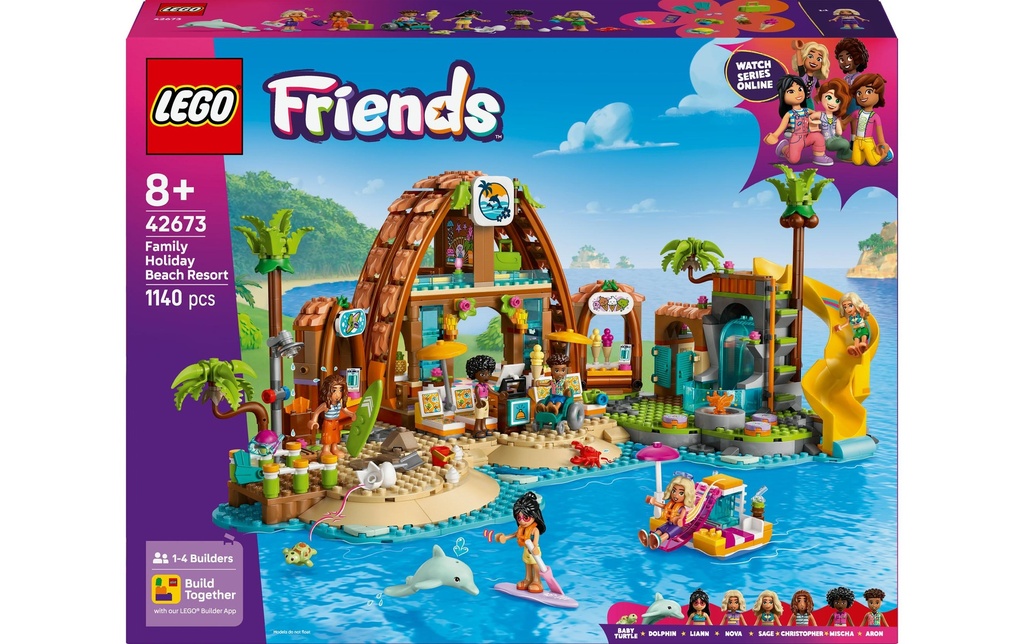 LEGO® Friends Vacances en famille dans une station balnéaire 42673