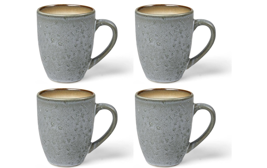 Bitz Tasse à café 300 ml, 4 Pièce/s, Gris/Crème