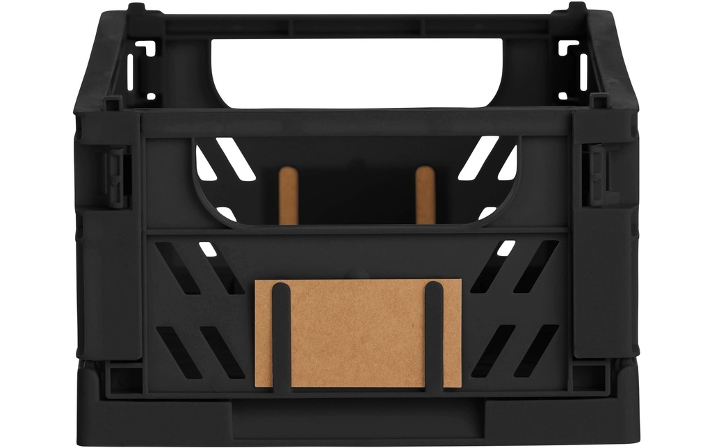 Schou Boîte pliante 25 x 16.5 x 10 cm - Noir