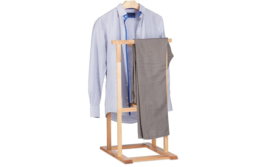 relaxdays Porte-manteau 102 x 47 x 50 cm, naturel