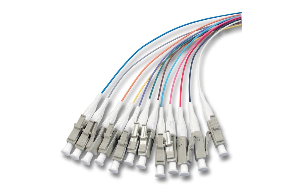 Lightwin Fibres en tire-bouchon LC, MM, OM2, 2 m 12 Pièce/s