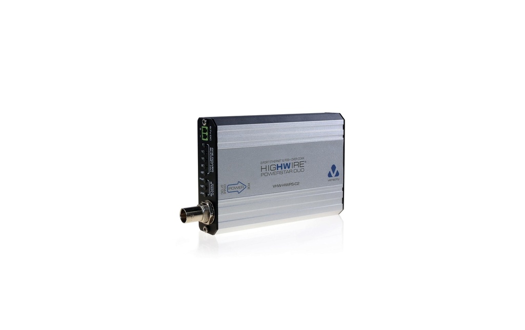 Veracity Convertisseur PoE+ HIGHWIRE Powerstar Duo 2 Ports