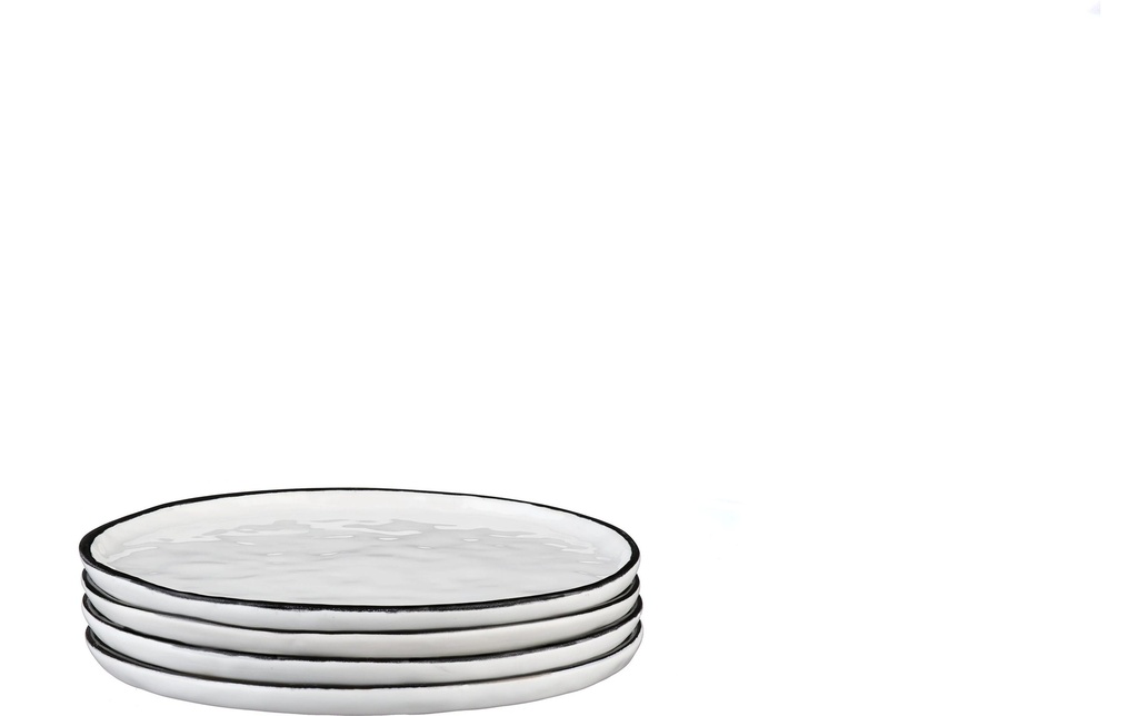 Björn Set d'assiettes Pure Ø 16.5 cm, 4 Pièce/s, Blanc de neige