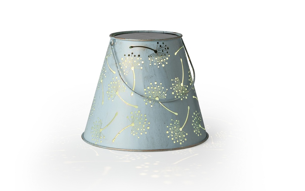 STT Solar Antic Dandelion, Ø 26 x 21 cm, Anthracite/Bleu clair
