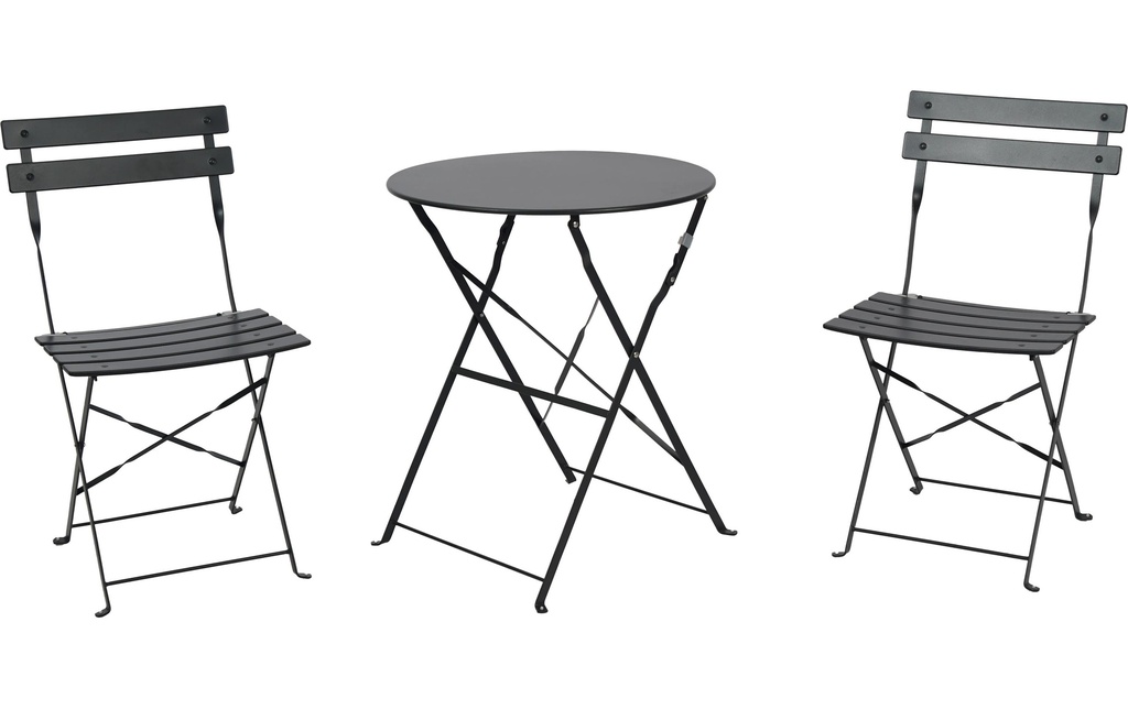 Schou Set de bistrot Sam 60 x 71cm – Gris