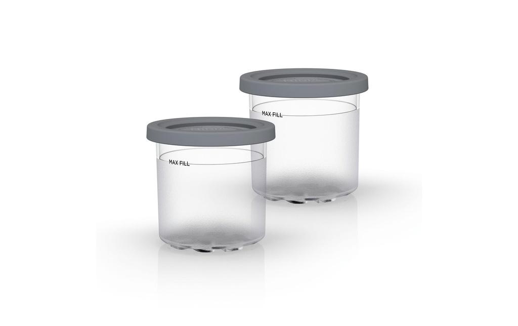 Ninja Récipient avec couvercle 0.47 l, Transparent/Gris