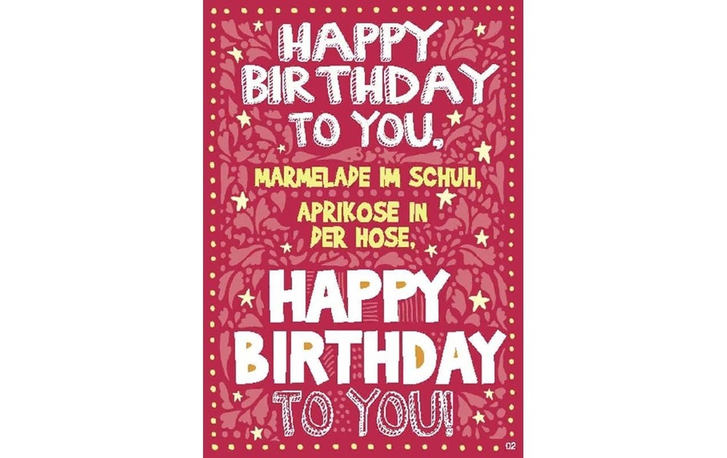 Depesche Carte musicale mobile Happy Birthday to you