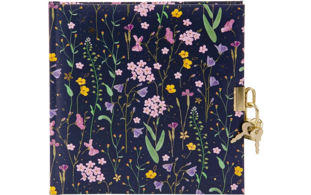 Goldbuch Journal intime Meadow Miracles bleu 96 pages, 16.5 x 16.5 cm