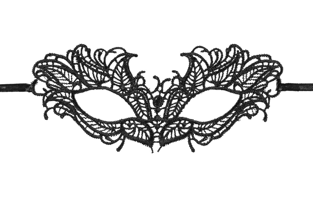 Partydeco Accessoires de fête Masque en dentelle 8 x 21 cm, échantillon2