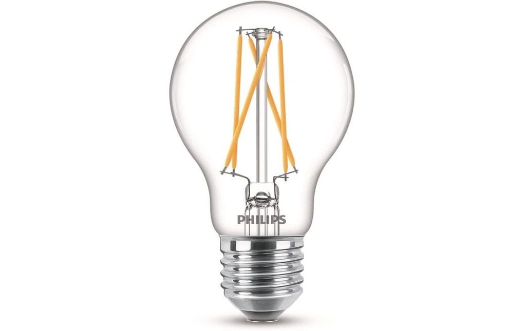 Philips Lampe LEDcla 40W E27 A60 CL WGD90 Blanc chaud (WW)
