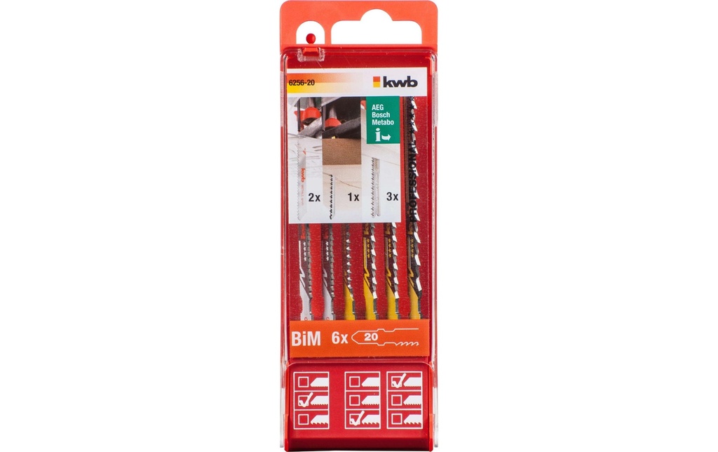 kwb Jeux de lames de scie sauteuse Jigger Star S20