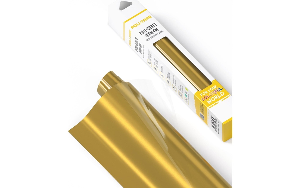 Poli-Tape Film thermocollant Poli-Flex turbo, 30.5 x 122 cm, or