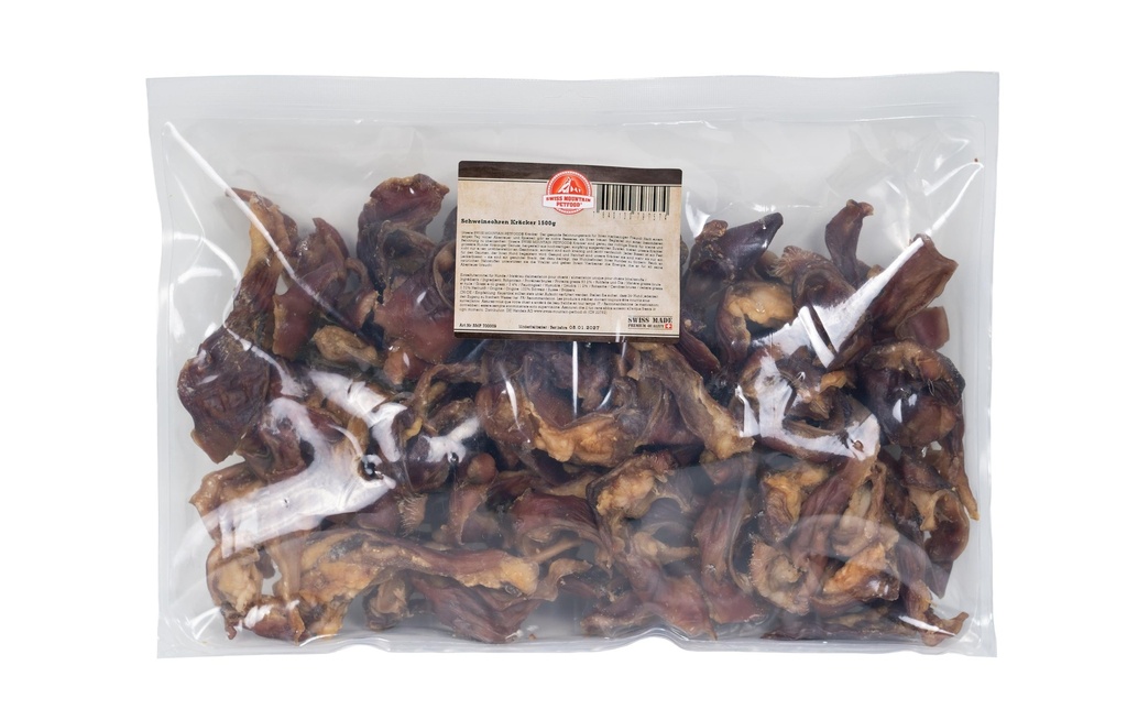 Swiss Mountain Petfood Crackers aux oreilles de porc 1.5 kg
