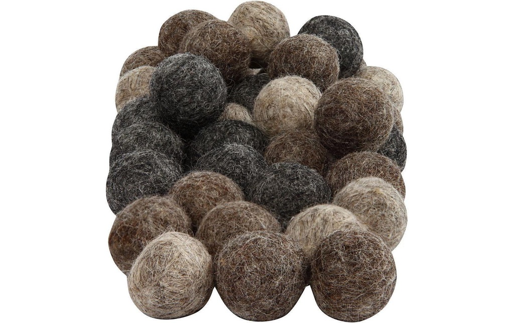 Creativ Company Boules de feutre 20 mm 64 pièces