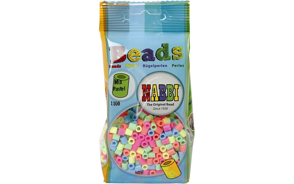 Creativ Company Perles à repasser Nabbi moyen teintes pastel