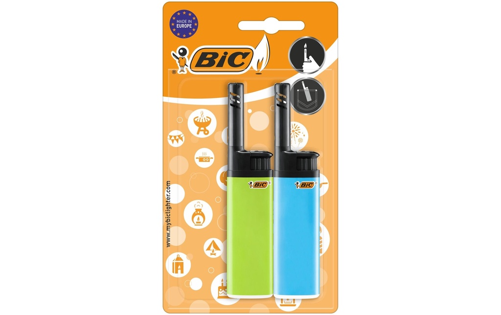 BIC Briquet hybride J38 mural, Assorti, pack de 2