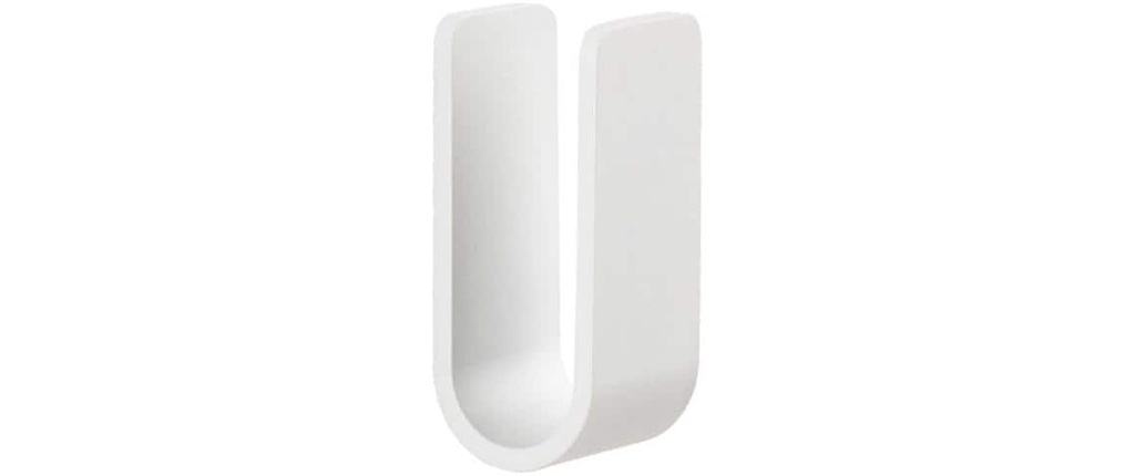 Zone Denmark Crochet mural Ume 3.5 x 3.4 x 8 cm, blanc