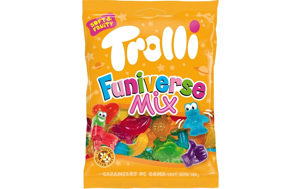 Trolli Bonbons gommeux Funiverse Mix 100 g