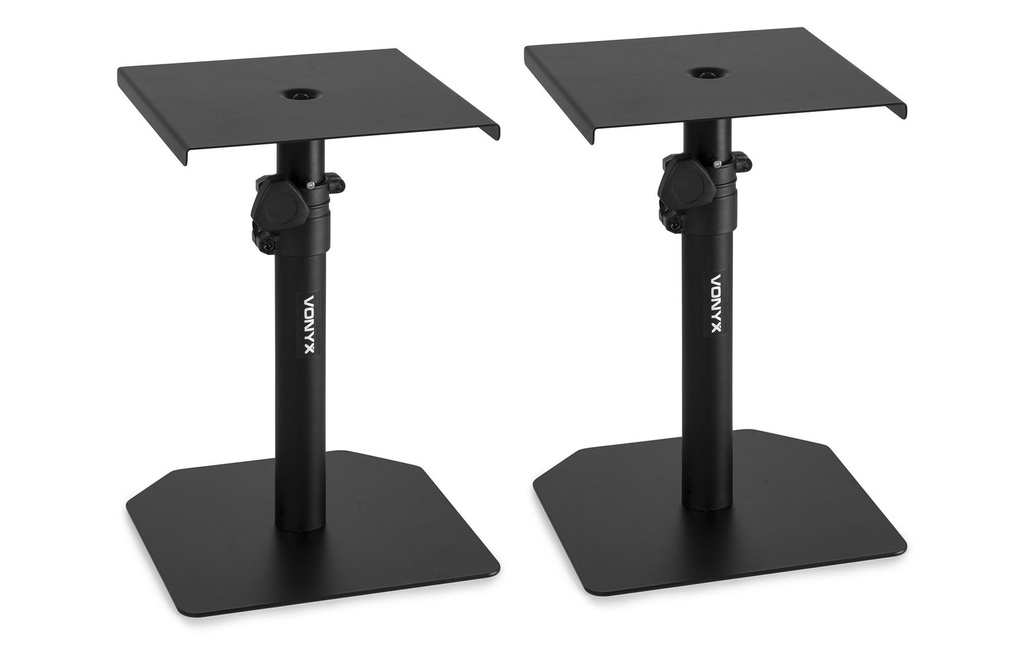 Vonyx Pied de moniteur SMS10 Set de trépied de table, 1 paire