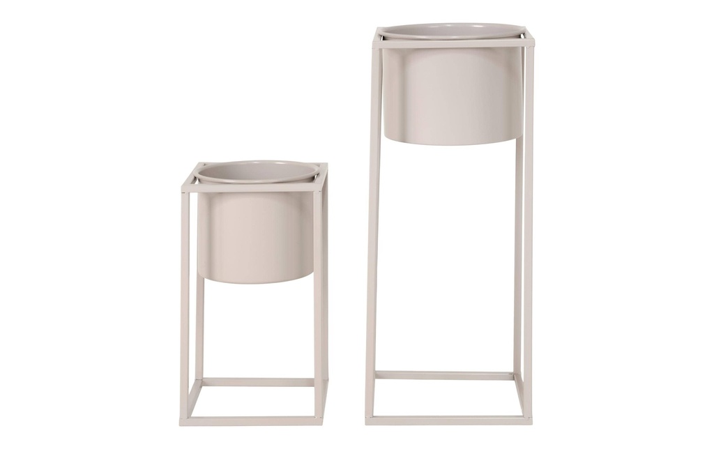 House Nordic Pot de fleur Marla 2 pièces, Beige