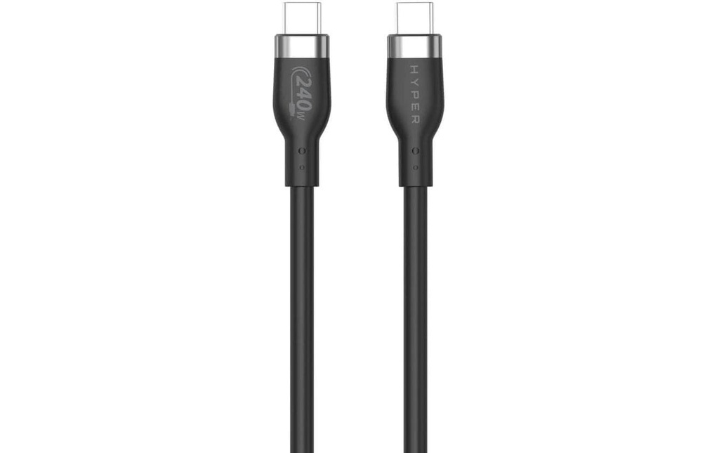 HYPER Câble USB 2.0 Câble en silicone 240W USB-C - USB-C 1 m