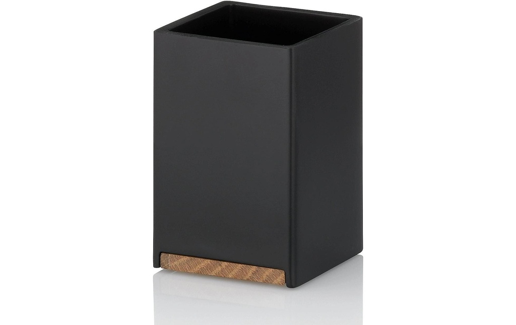 Kela Gobelet pour le brossage de dents Cube Noir