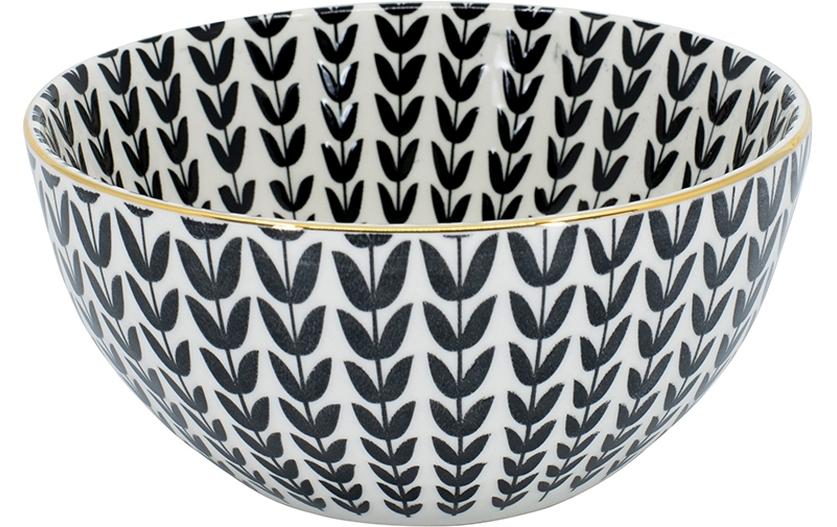 Kadastar Coupe Metropolitan Leaves 15 cm, Noir/Blanc