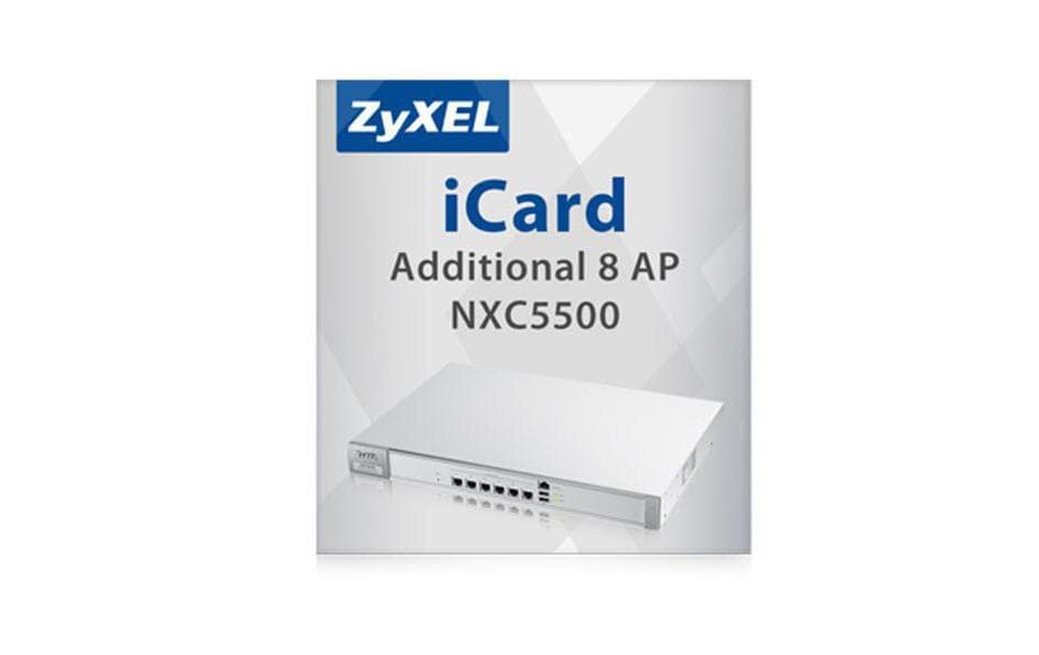 Zyxel Licence iCard NXC5500 WLAN-Controller +8 AP's Illimité