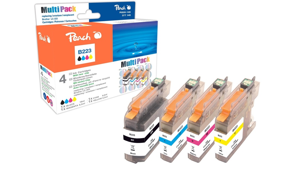 Peach Kits d’encre Brother LC-223 Multipack