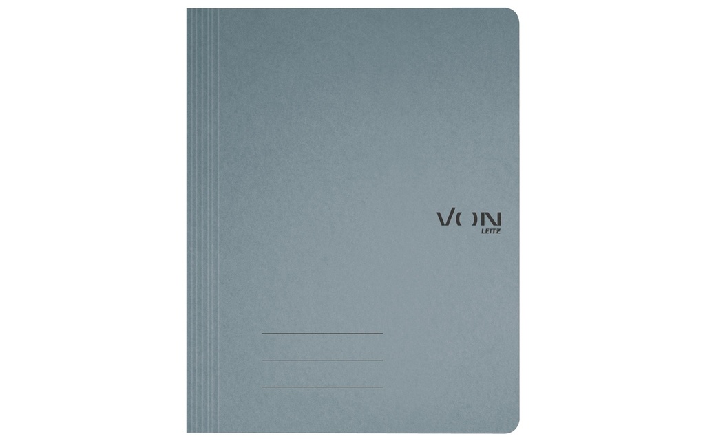 VON Classeur à levier avec mécanisme d'agrafage, Gris,  10 pièces