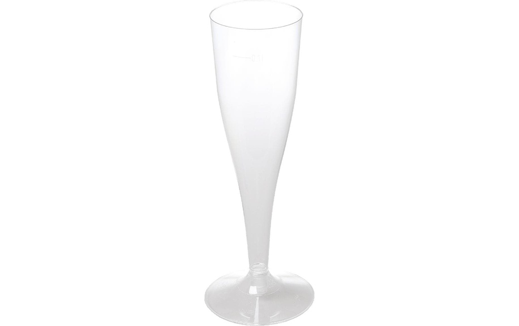 ELCO Verres à champagne jetable 1 dl, 6 Pièce/s, Transparent