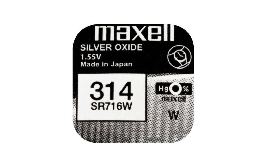 Maxell Europe LTD. Pile bouton 314 SR716W , 10 Pièce/s