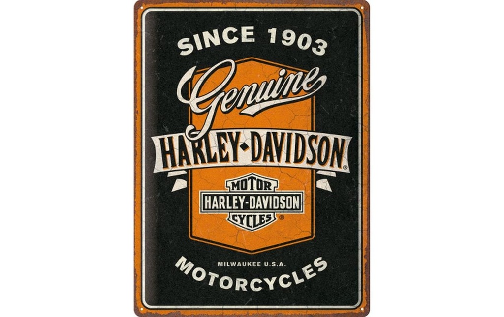 Nostalgic Art Plaque Harley Davidson 30 x 40 cm, métal