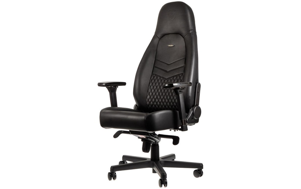 noblechairs Chaise de gaming ICON Cuir véritable Noir