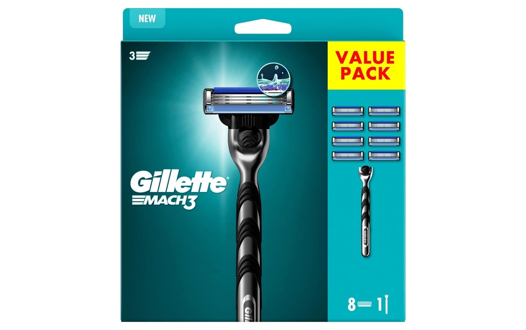 Gillette Rasoir Mach3 + 8 lames