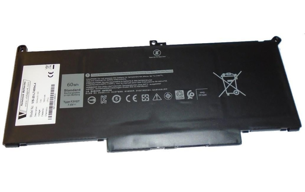 Vistaport Batterie pour DELL Latitude 7280/7480