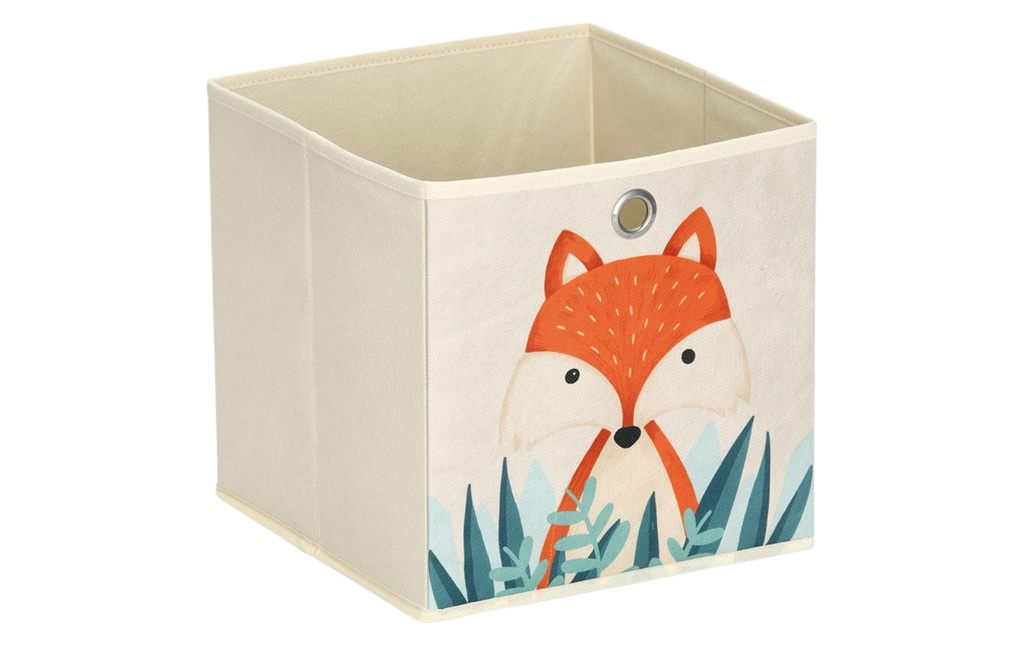 Zeller Present Boîte à jouets Renard 28 x 28 cm