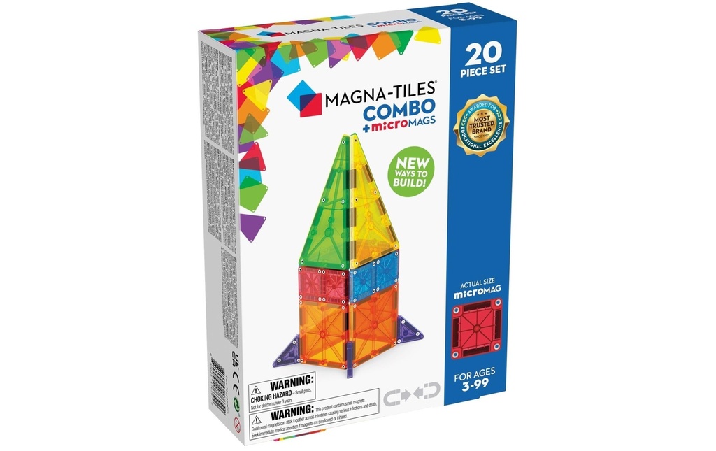 Magna-Tiles Modèle construction Combo 20 pièces