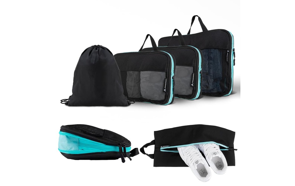 Atacama Cubes de compression Premium – lot de 6 Noir