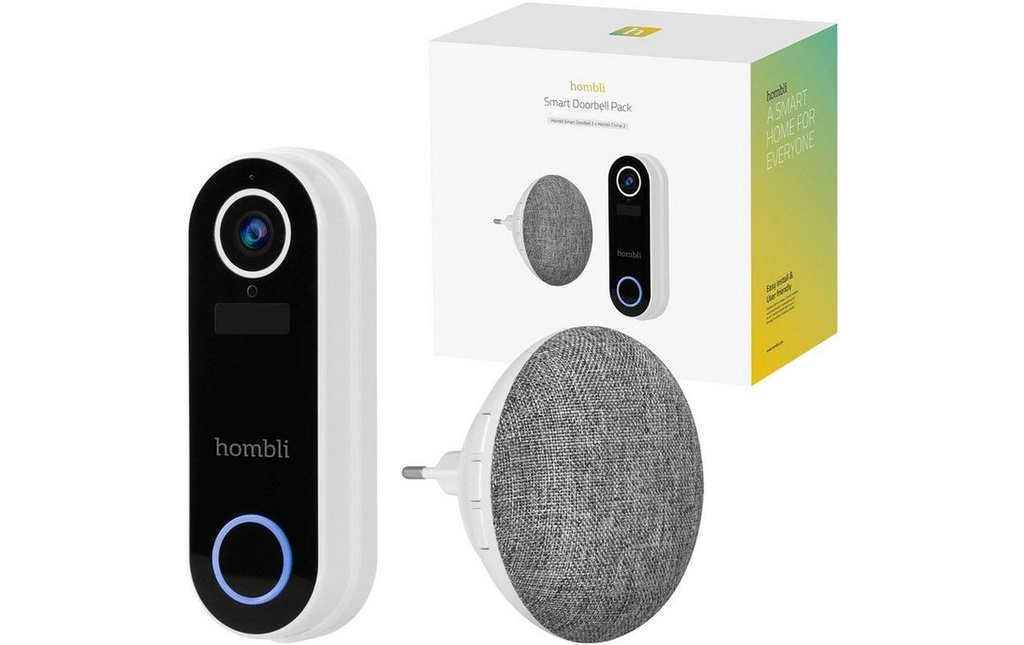 hombli Smart Doorbell Pack, Blanc