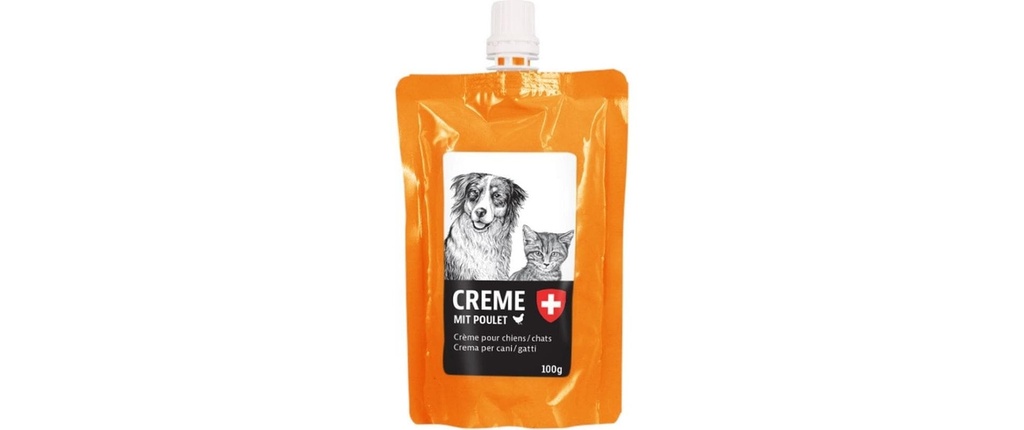 naturaDog Collation Crème Dog & Cat au poulet, 100 g