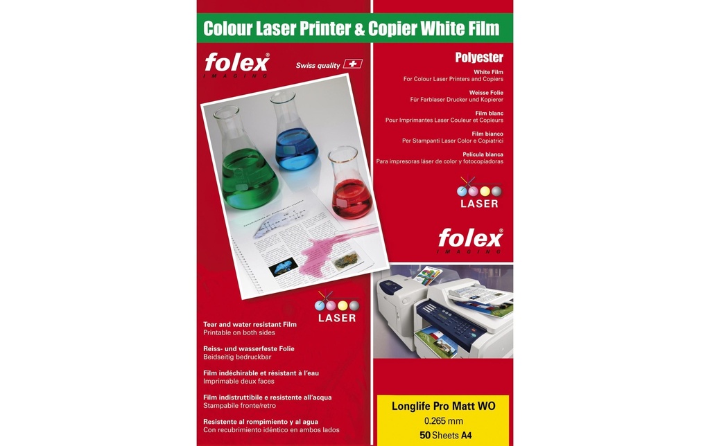 Folex Film A4 0.265 film en polyester