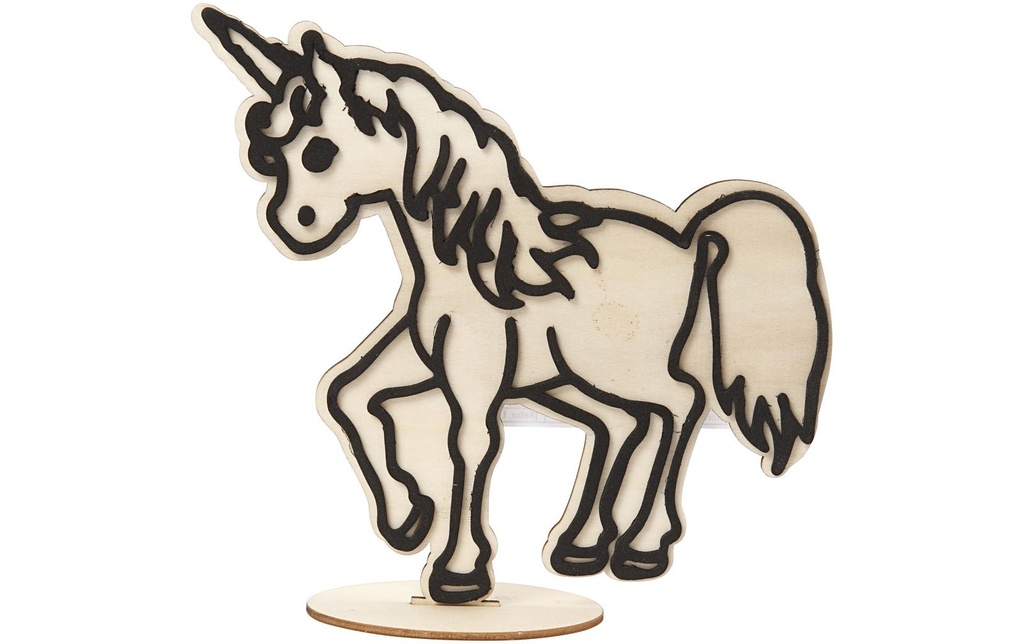 Creativ Company Article en bois Licorne 19 cm